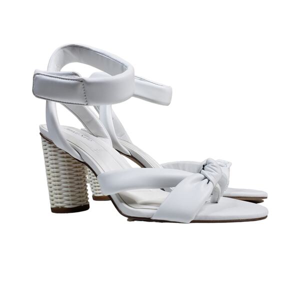 Franco Sarto Womens 8 Oma Ankle Strap Sandal in White NEW - Picture 2 of 11